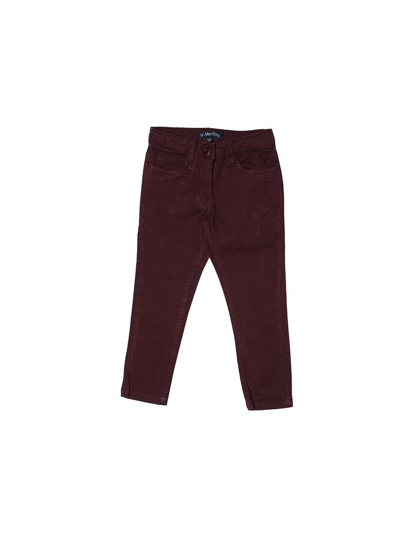 purple cotton chinos