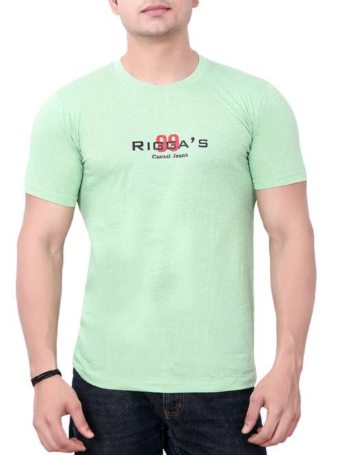 green chest print t-shirt - 15720654 -  Standard Image - 0
