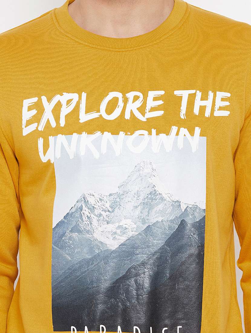 yellow cotton sweatshirt - 15722231 - Standard Image - 3