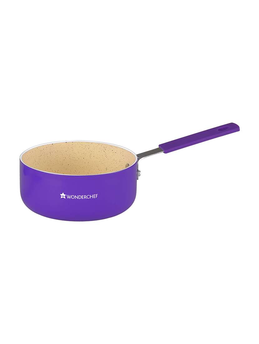 wonderchef piccolo sauce pan purple 14cm