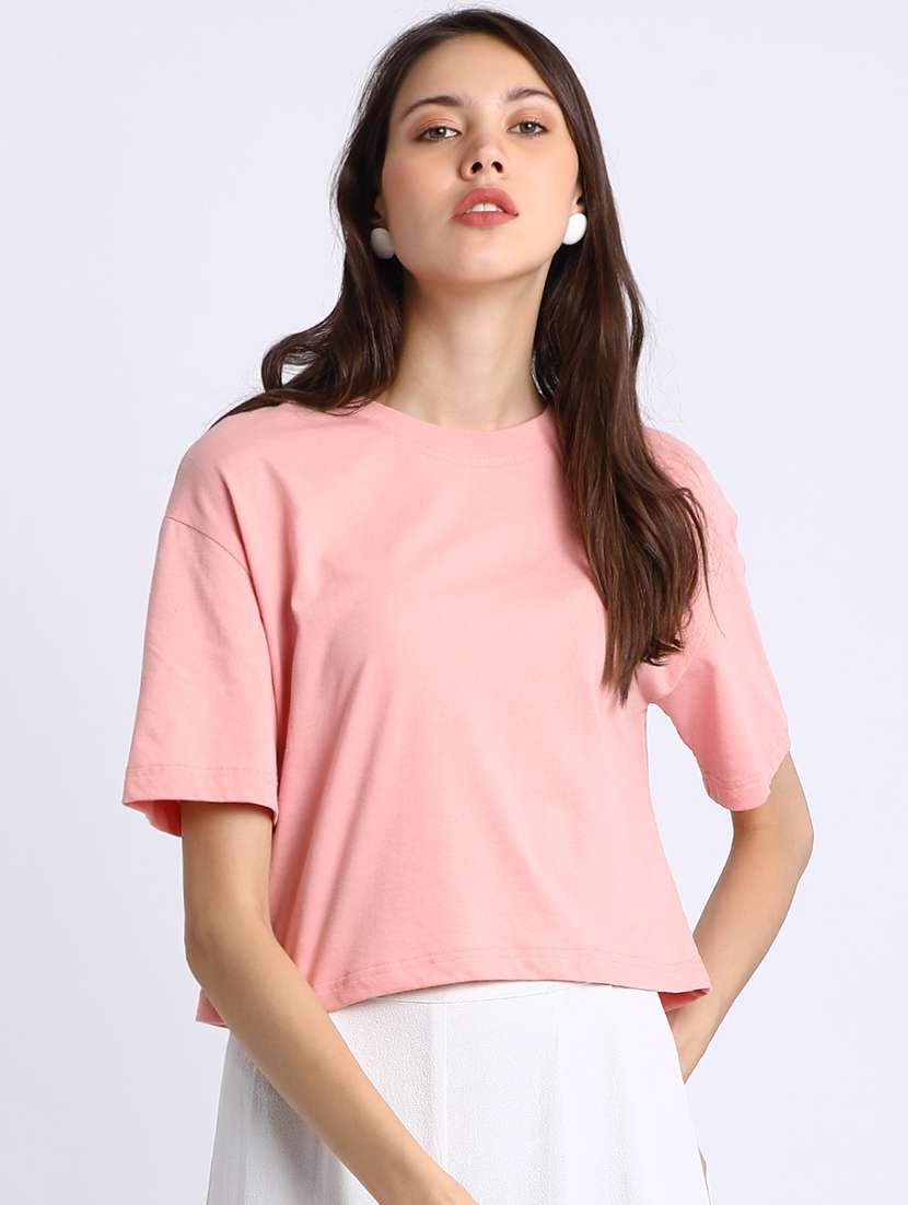 women's plain crew neck t-shirt