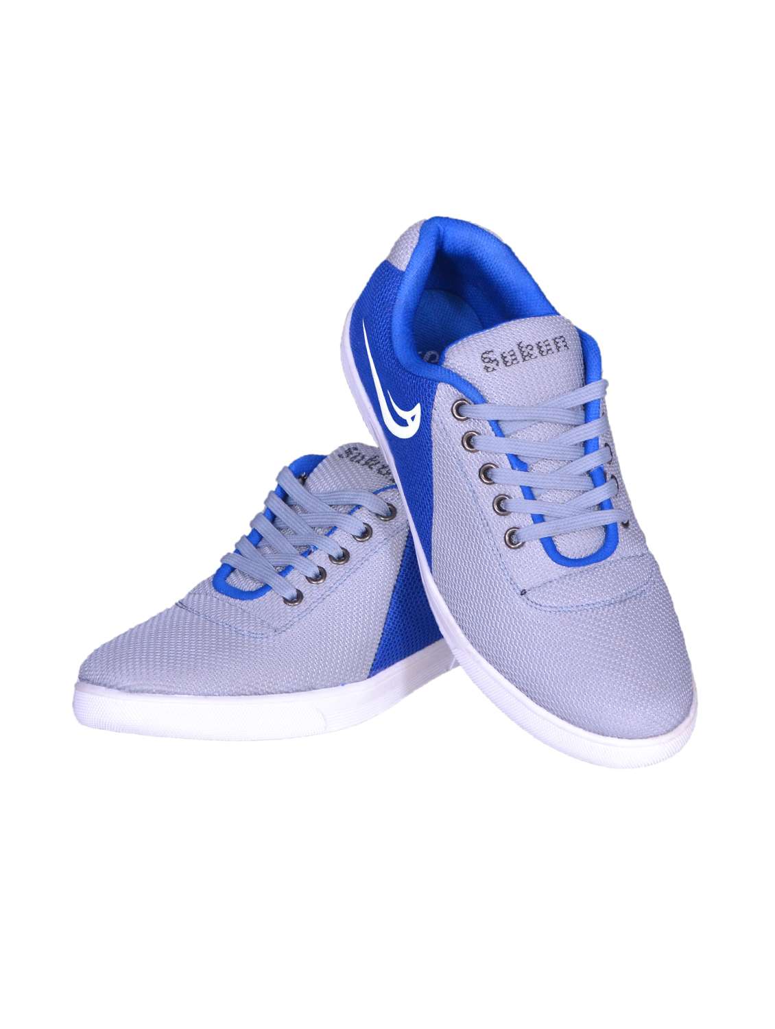 grey mesh lace up sneakers - 15724038 -  Zoom Image - 0