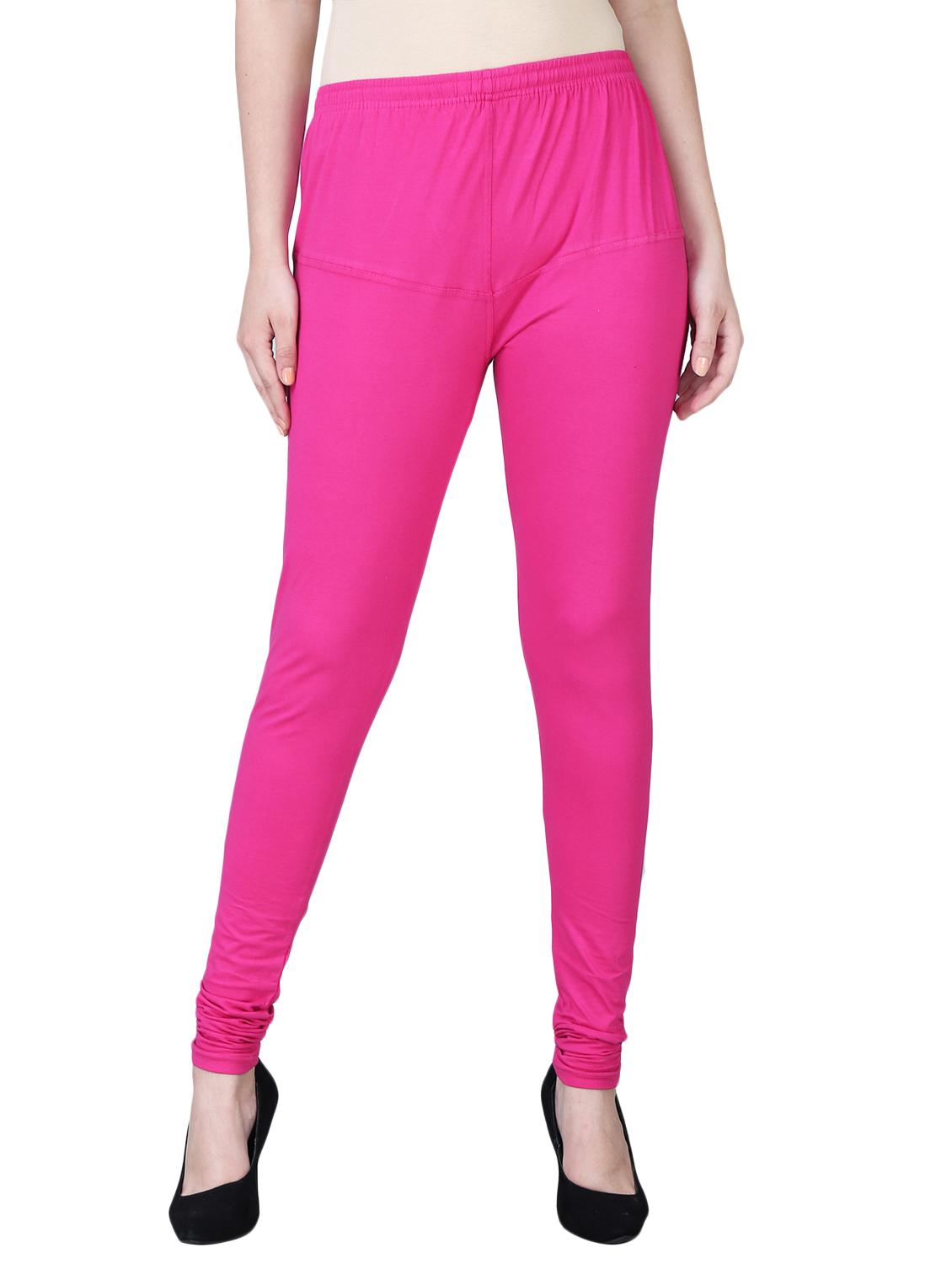 pink cotton churidar churidars & leggings - 15724817 - Zoom Image - 0