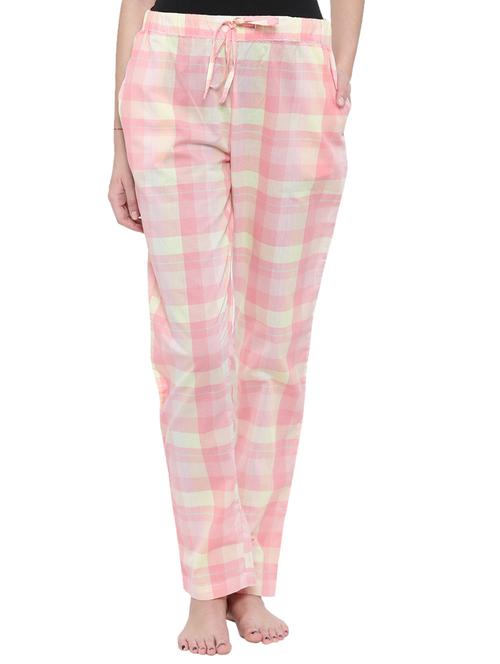 drawstring waist checkered pajama - 15727928 -  Standard Image - 0