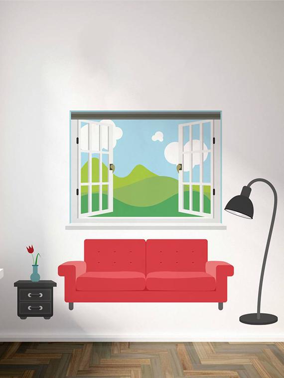 buy rawpockets wall decals ' living room set ' wall stickers (pvc