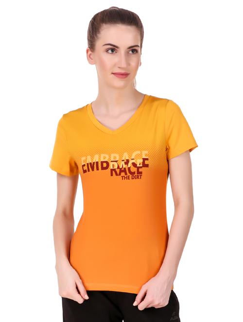 graphic print v-neck tee - 15735495 - Standard Image - 0