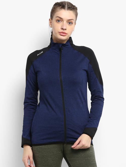 high neck zip-up sweatshirt - 15735515 -  Standard Image - 0