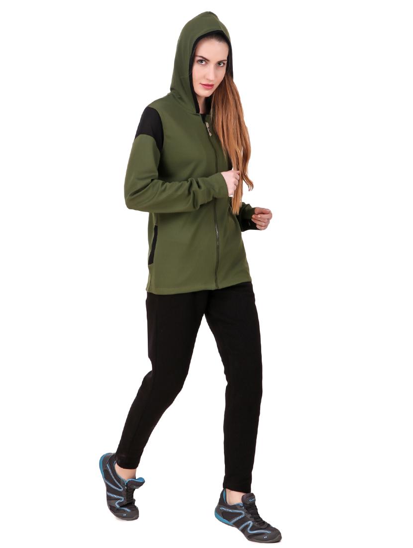 contrast detail hooded jacket - 15735516 - Standard Image - 3