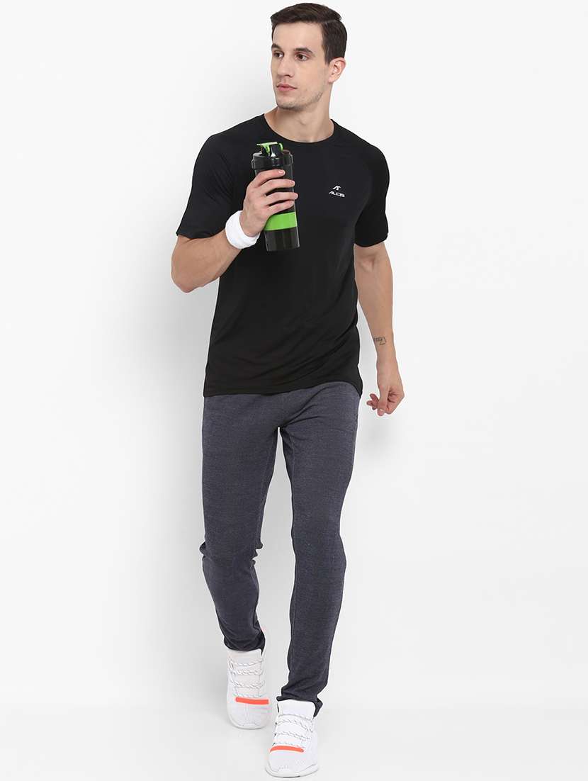 navy blue cotton full length track pant - 15736755 - Standard Image - 3