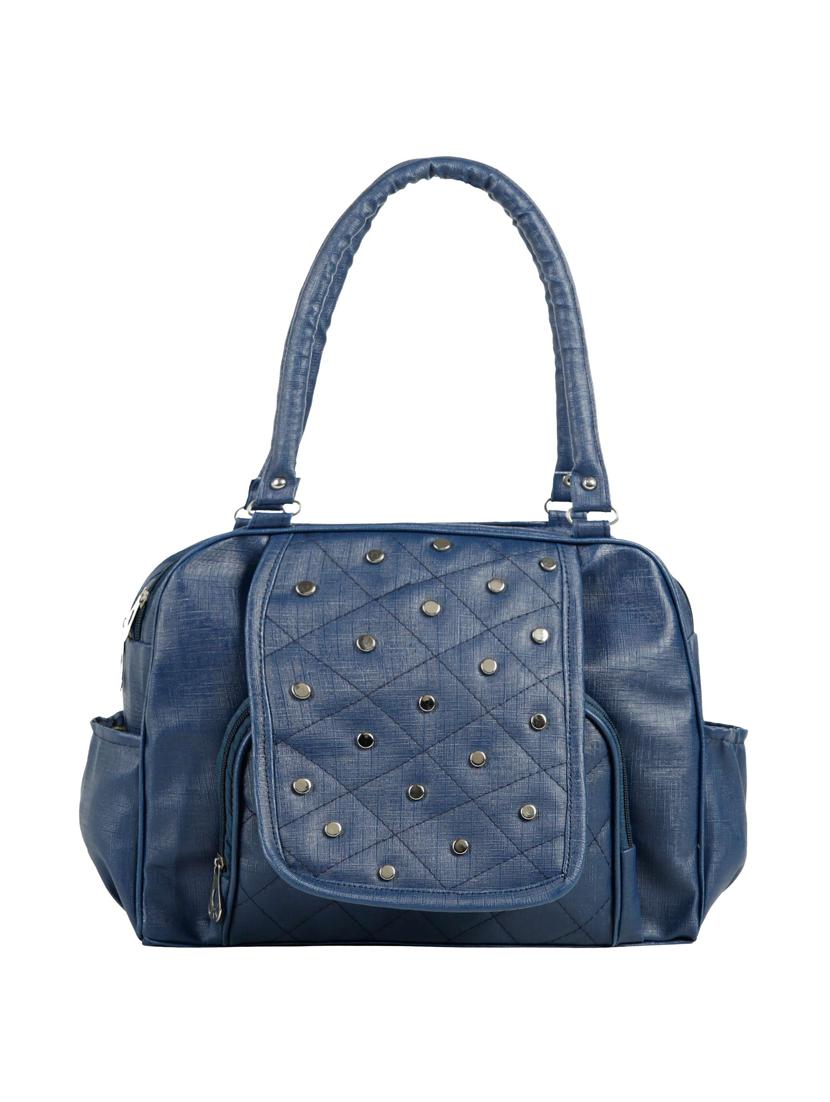 blue leatherette (pu) handbag - 15737107 - Zoom Image - 0