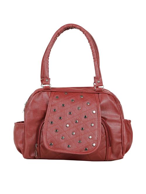 red leatherette (pu) handbag - 15737109 - Standard Image - 0
