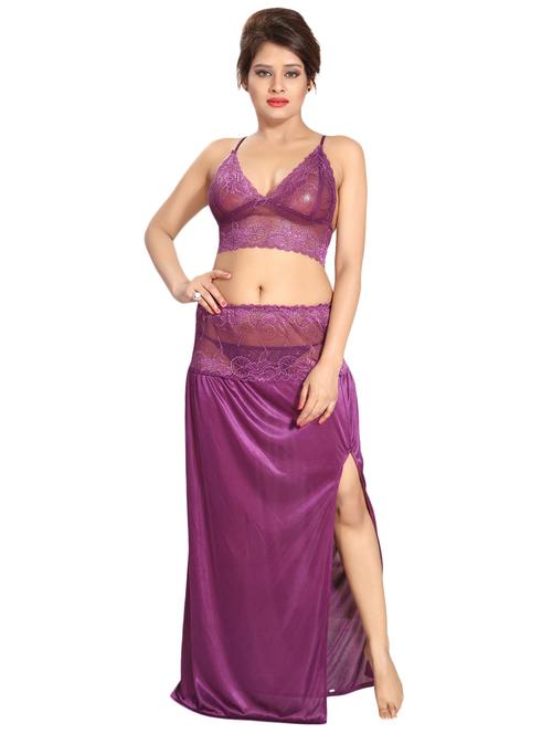 lace detail nightwear set - 15739362 - Standard Image - 0