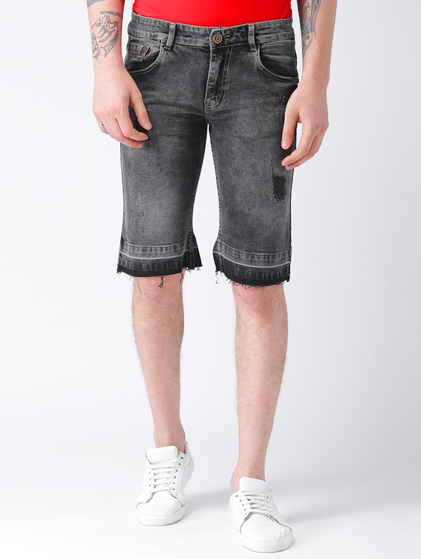 grey cotton blend shorts - 15740981 - Zoom Image - 0