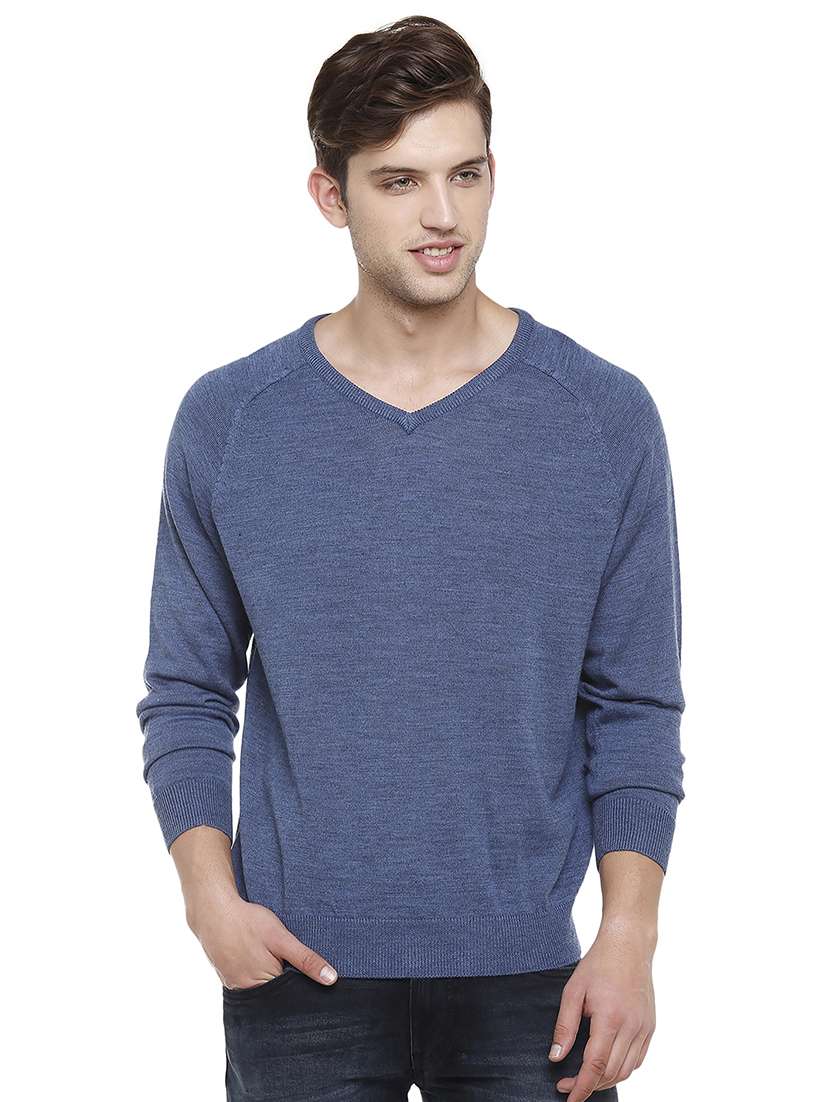 blue wool  sweatshirt