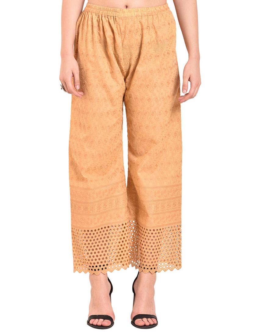 chikankari straight palazzo - 15744242 - Zoom Image - 0