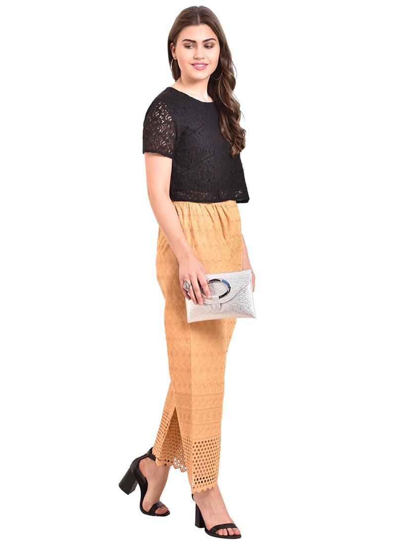 chikankari straight palazzo - 15744242 - Standard Image - 3