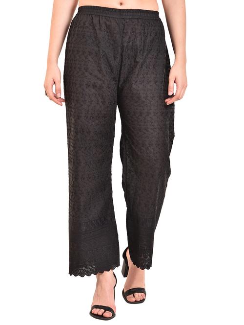 chikankari straight palazzo - 15744244 - Standard Image - 0