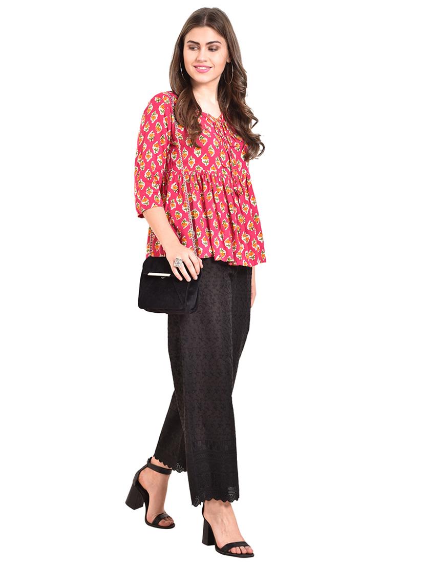 chikankari straight palazzo - 15744244 - Standard Image - 3