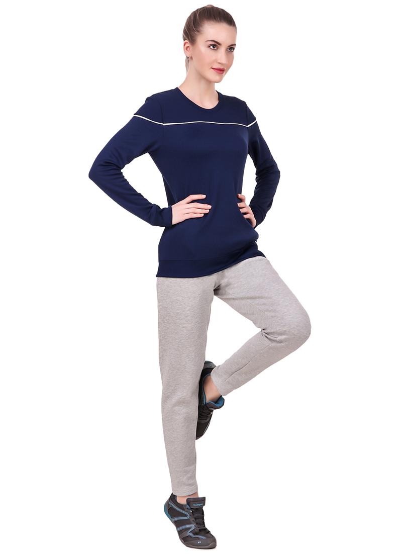 contrast piping crew neck sweatshirt - 15746324 - Standard Image - 3