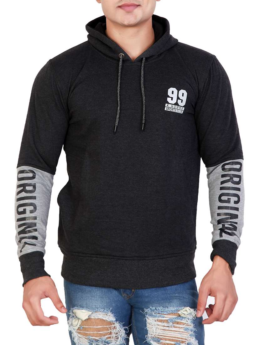 mens placement print sweatshirt