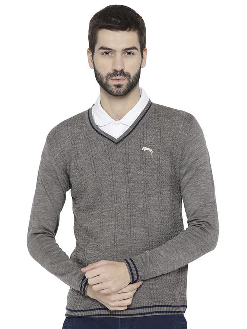 grey acrylic pullover - 15747887 - Standard Image - 0