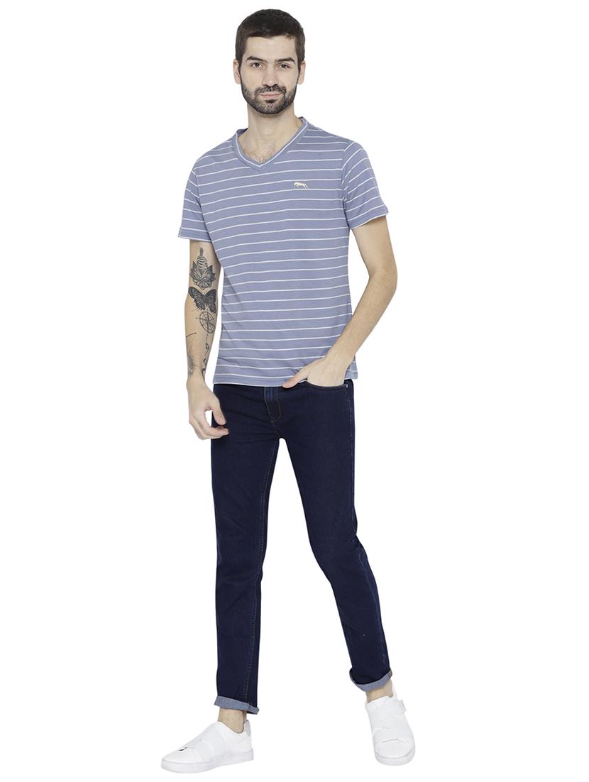 blue striped t-shirt - 15747891 - Standard Image - 3