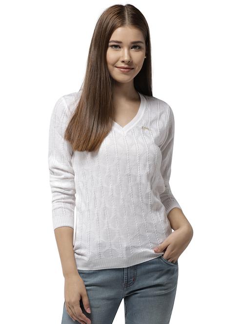 ribbed edge acrylic pullover - 15748091 -  Standard Image - 0