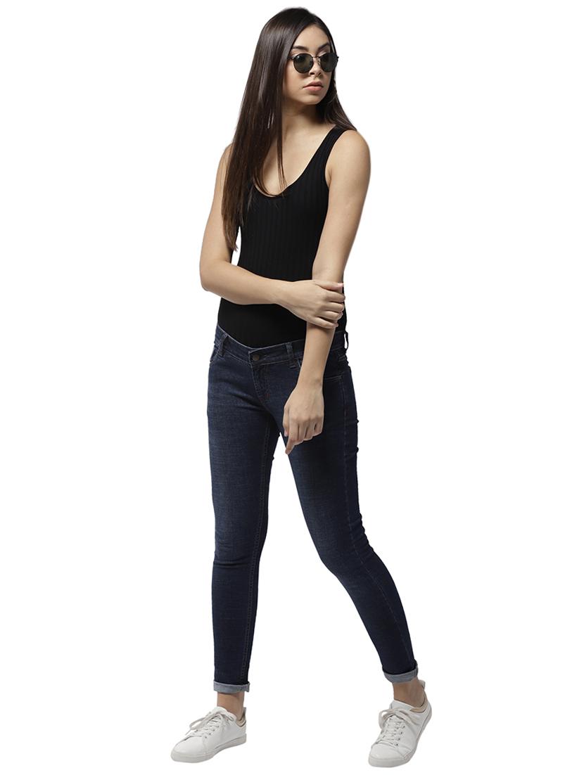 turn-up hem skinny jeans - 15748104 - Standard Image - 3