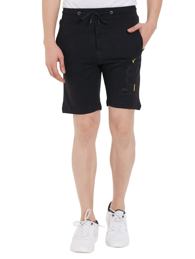 black cotton shorts - 15750637 -  Zoom Image - 0