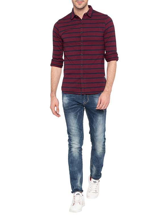 red striped casual shirt - 15750651 -  Standard Image - 3