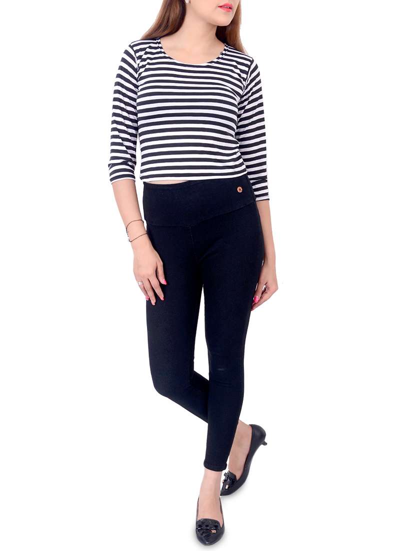 high waist denim jegging - 15751782 -  Standard Image - 3