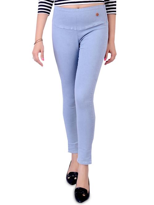 high waist denim jegging - 15751783 - Standard Image - 0