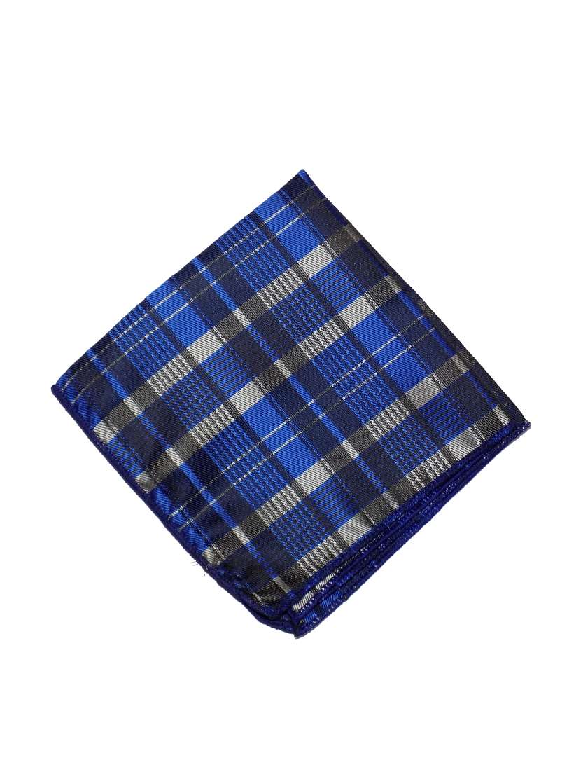 blue polyester pocketsquare