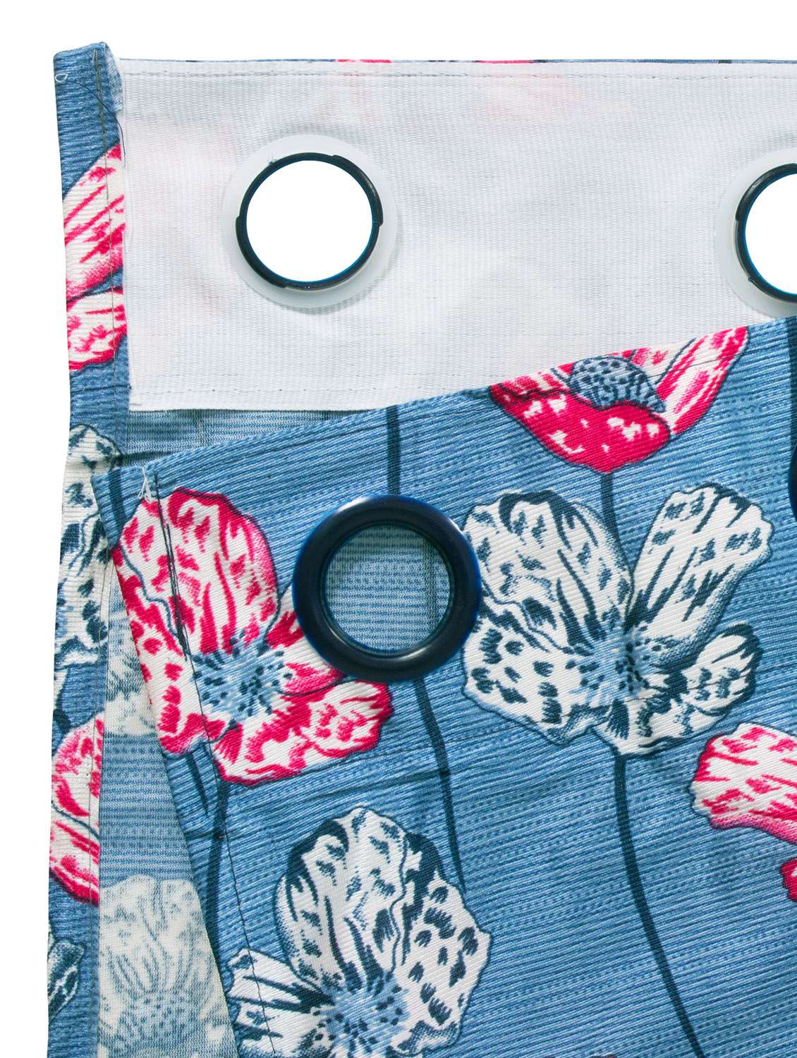 Buy Blue Pink Floral 2 Pc Window Curtains For Unisex From Story