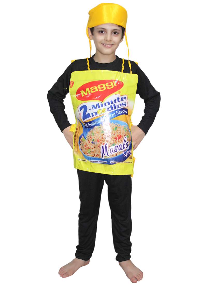 yellow polyester maggi costume - 15755473 - Zoom Image - 0