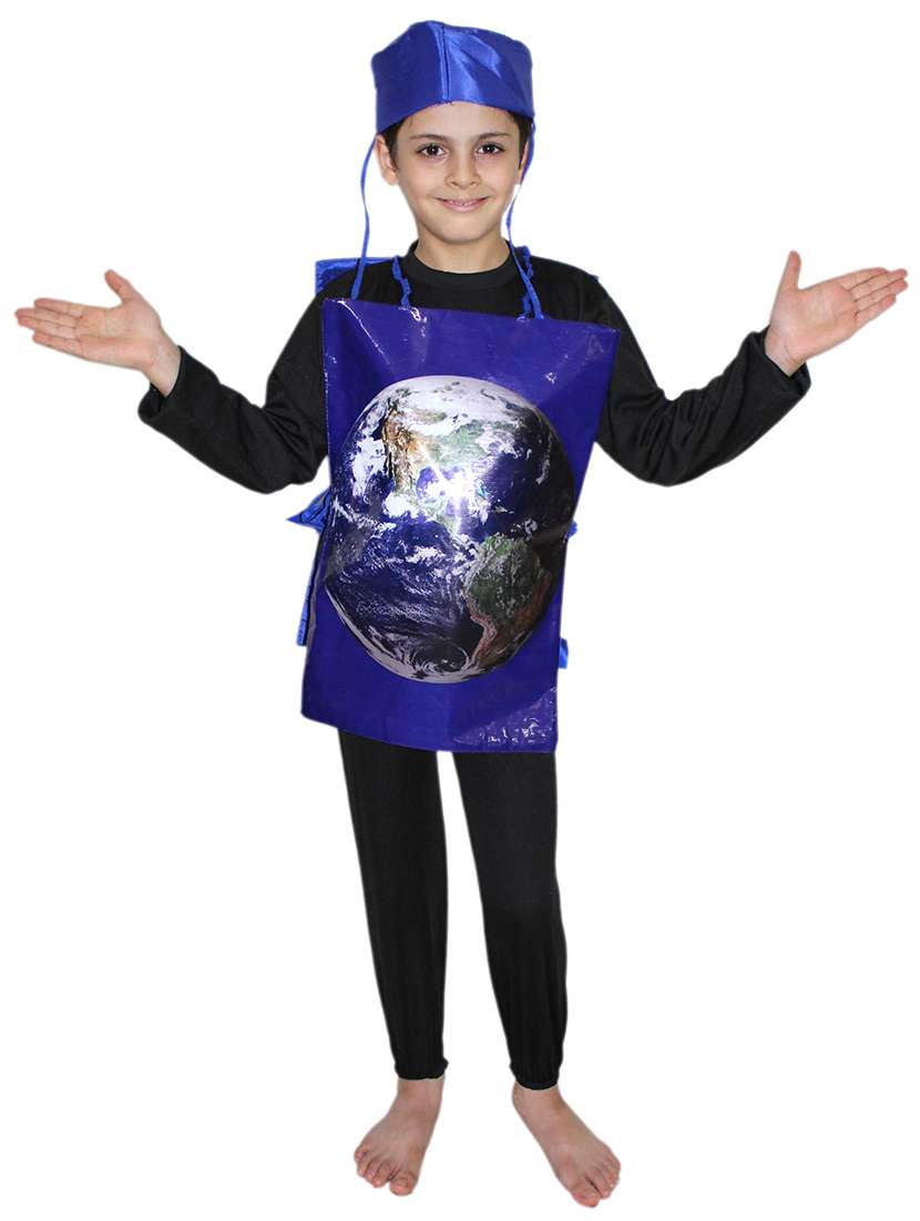 light blue polyester costume