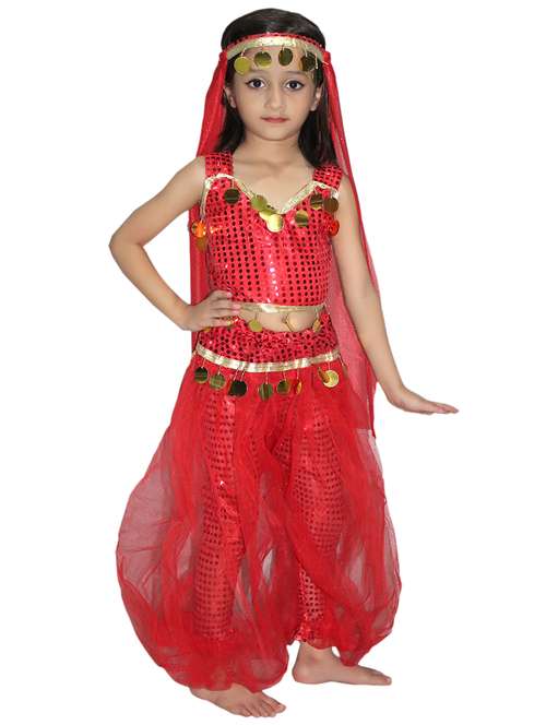 red polyester arabian costume - 15755595 - Standard Image - 0