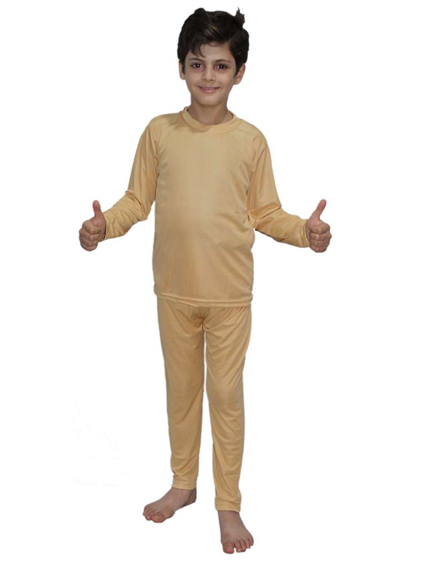 beige polyester costume