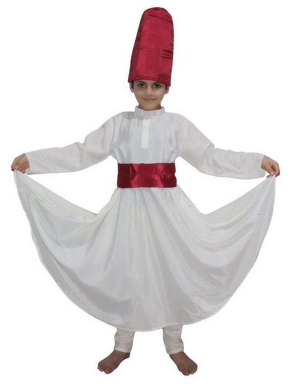 white polyester sufi costume - 15756205 -  Zoom Image - 0