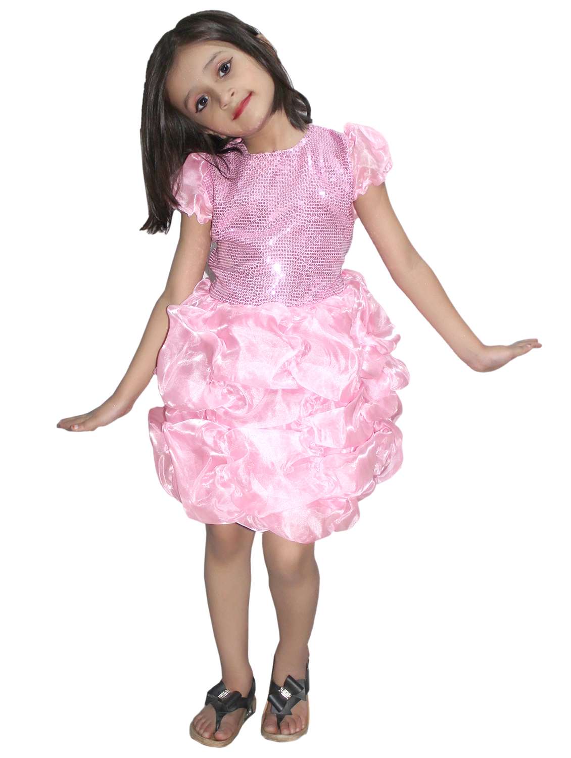 pink polyester costume