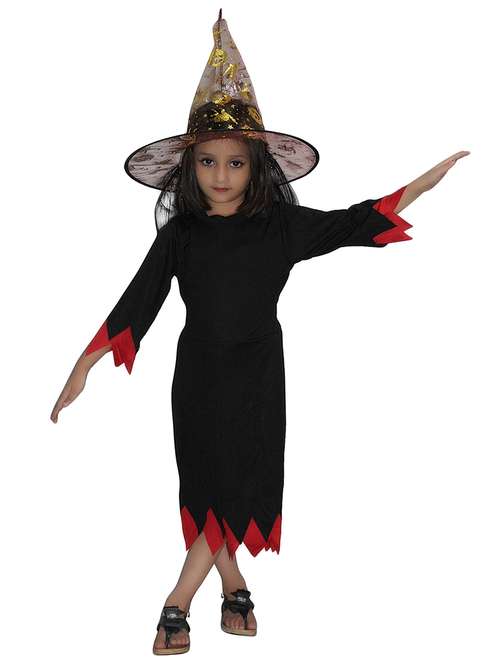 black polyester witch costume - 15758724 - Standard Image - 0