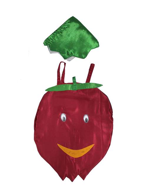 red polyester pomegranate costume - 15759067 -  Standard Image - 0