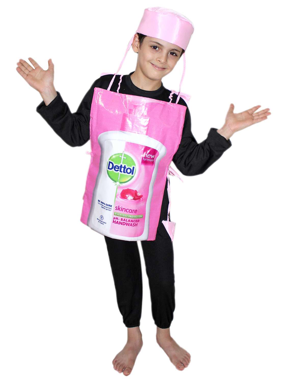pink polyester handwash costume