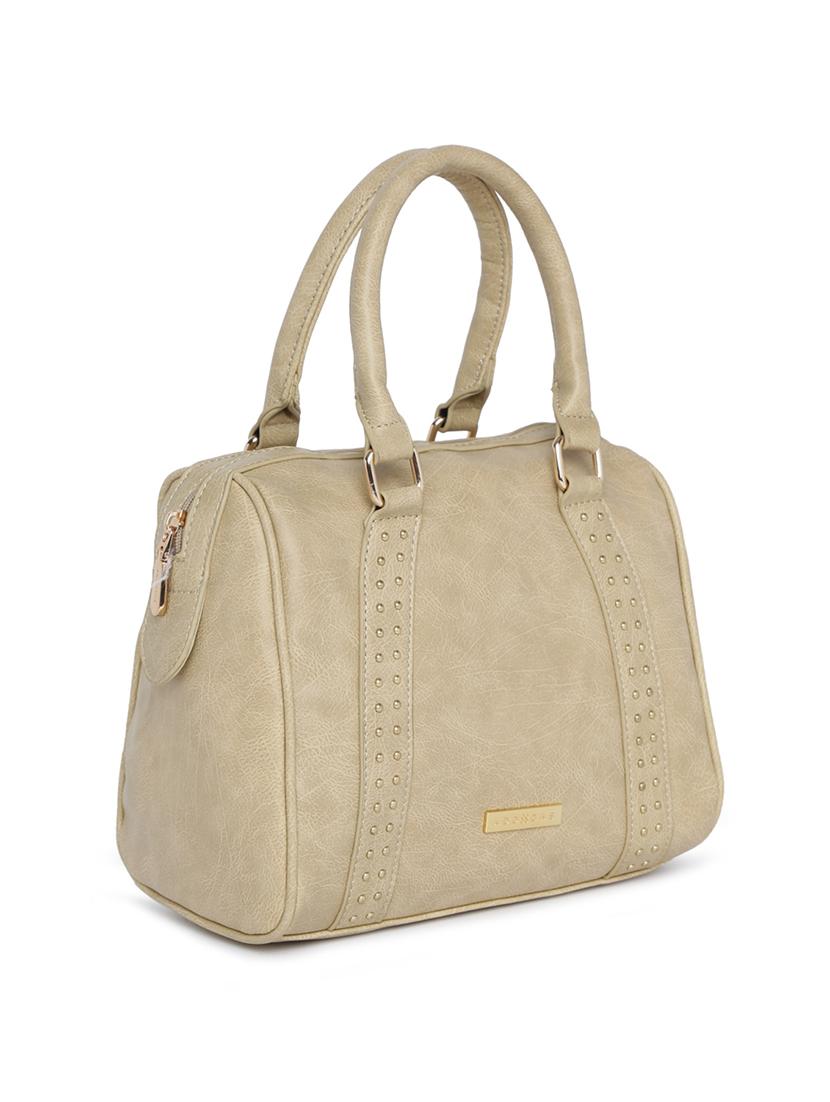 beige leatherette (pu) handbag - 15759162 - Standard Image - 3