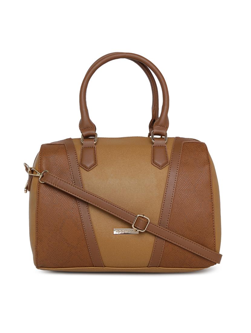 tan leatherette (pu) handbag - 15759168 -  Zoom Image - 0