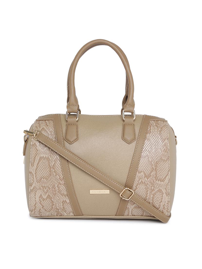 beige leatherette (pu) handbag - 15759169 -  Zoom Image - 0