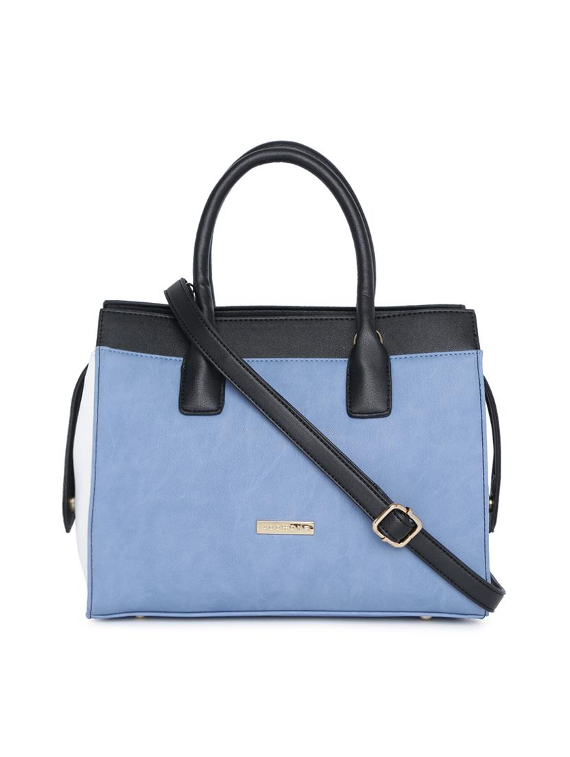 blue leatherette (pu) handbag - 15759176 -  Zoom Image - 0