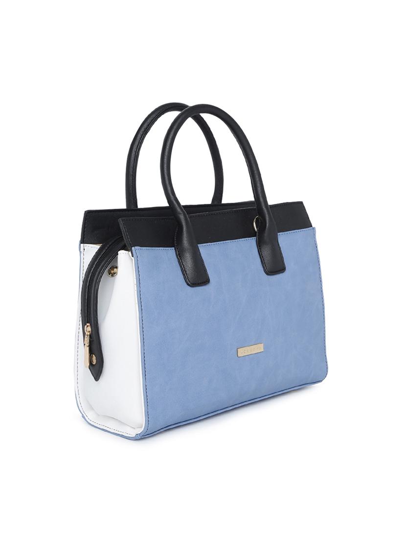blue leatherette (pu) handbag - 15759176 - Standard Image - 3