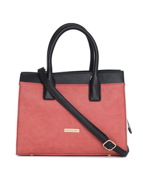 pink leatherette (pu) handbag - 15759177 -  Standard Image - 0