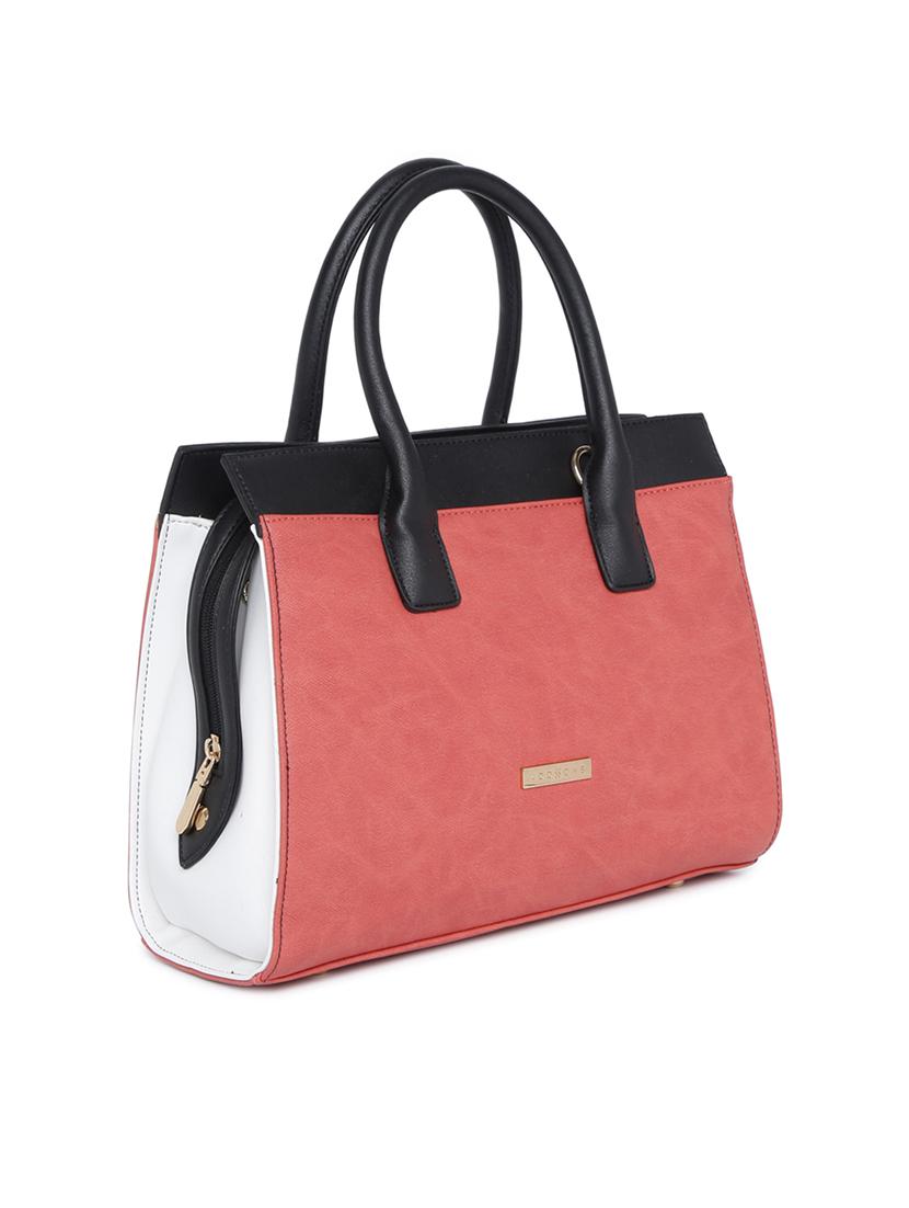 pink leatherette (pu) handbag - 15759177 - Standard Image - 3